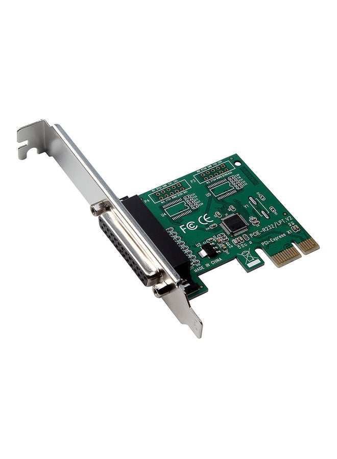 PCI-E Parallel Port Expansion Card Converter Adapter Multicolour - Image 1