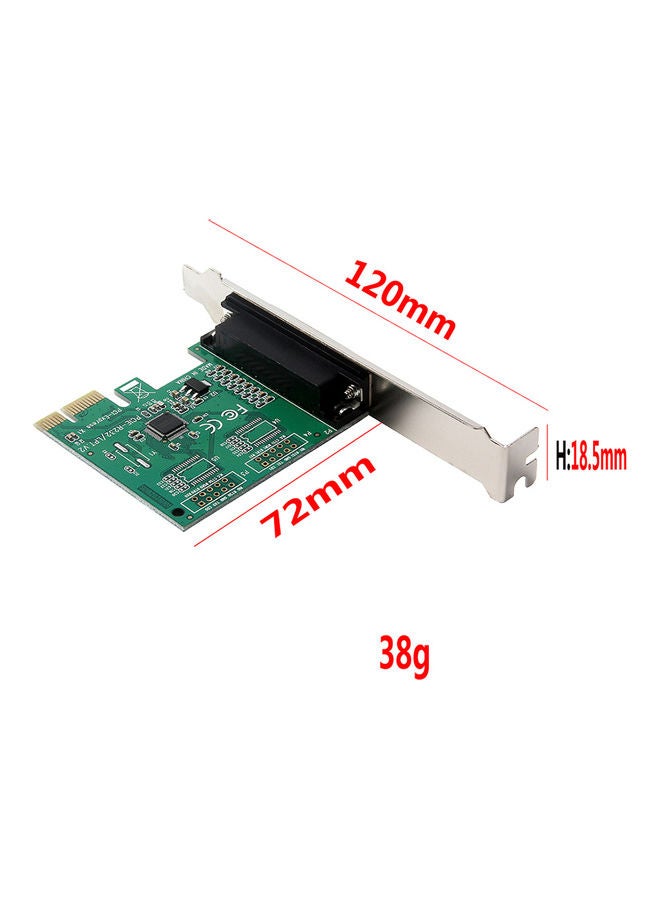 PCI-E Parallel Port Expansion Card Converter Adapter Multicolour - Image 5