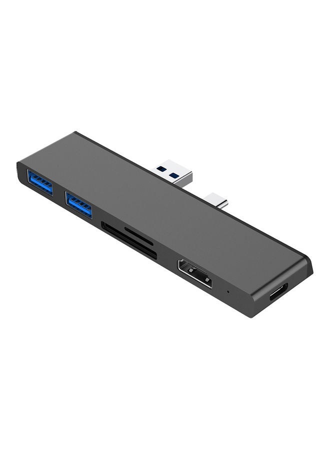 6-In-1 USB 3.0 HUB Black - Image 1