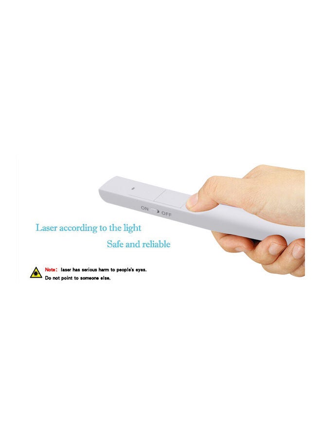Wireless Optical Remote PPT Pointer White  - Image 3