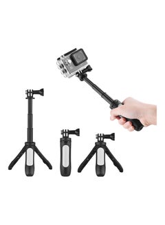 Generic Adjustable Mini Extension Selfie Stick Cum Tripo Black/Grey 