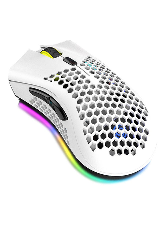 Wirelessly Mouse With USB Receiver Plug White/Black - Image 1
