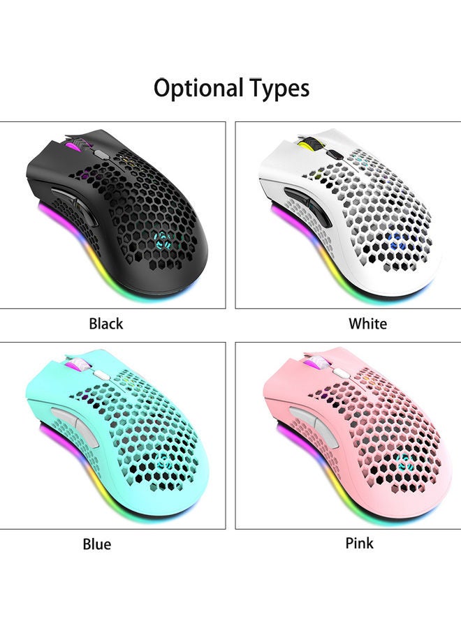 Wirelessly Mouse With USB Receiver Plug White/Black - Image 5