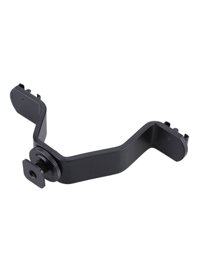 Dual Hot Shoe V Mount Bracket Black  - Image 1