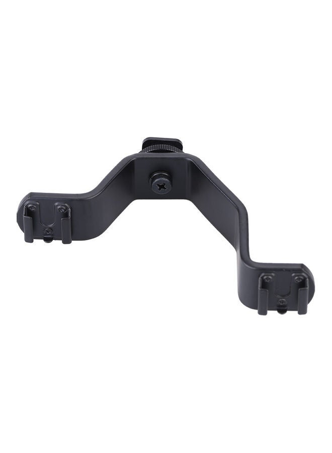 Dual Hot Shoe V Mount Bracket Black  - Image 2