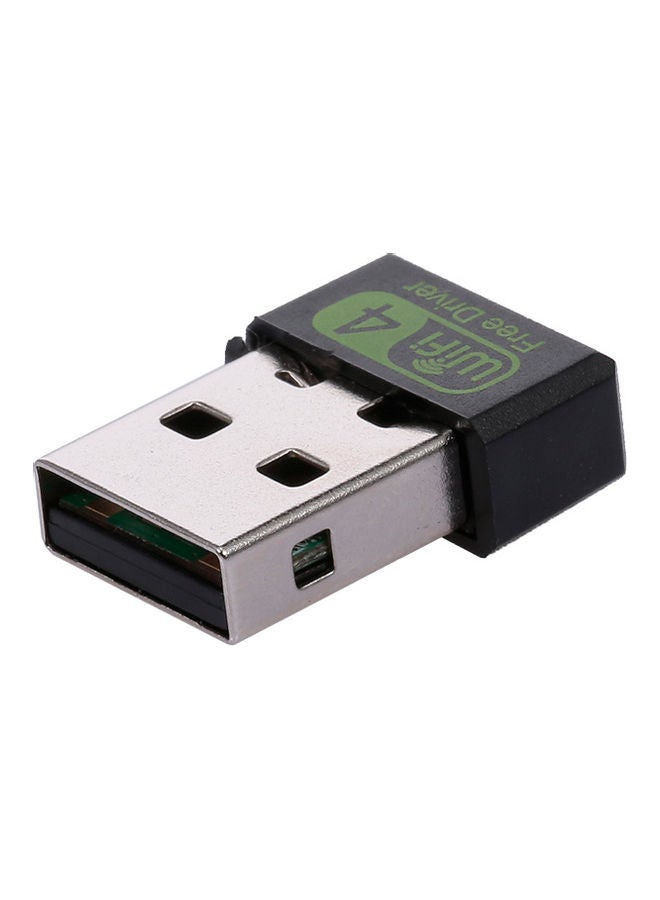Generic Mini USB WiFi Router Adapter Black/Silver/Green  - Image 2