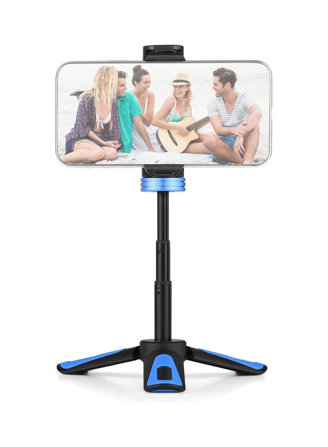 Extendable Mini Tripod For Smartphones Black/Blue - Image 1