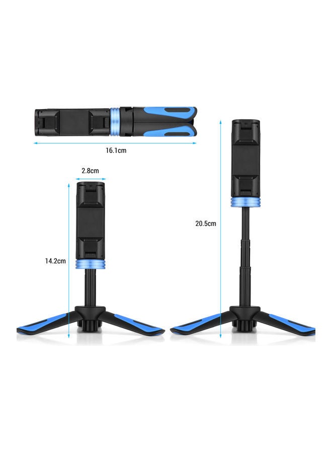 Extendable Mini Tripod For Smartphones Black/Blue - Image 2