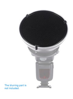 Generic Metal Speedlite Light Flash 15 Degree Honeycomb Grid Shade Diffuser Black  - Image 2