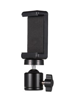 Generic Adjustable Phone Holder Clip And Flexible Ball Head Adapter Mount Black  - Image 1