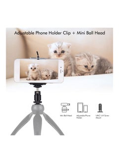 Generic Adjustable Phone Holder Clip And Mini Ball Head Black  - Image 1