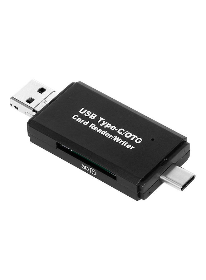 USB Type-C/OTG Card Reader Black  - Image 2