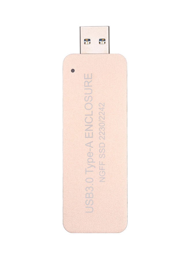USB3.0 Type-A Enclosure Gold  - Image 3