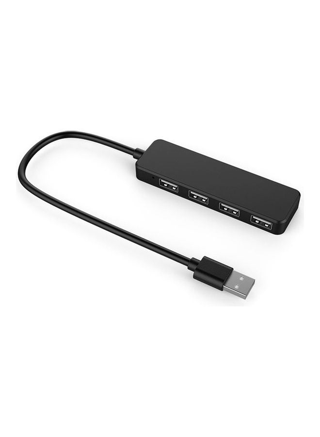 Ultra-Thin Multiple Port HUB Adaptor Black - Image 1