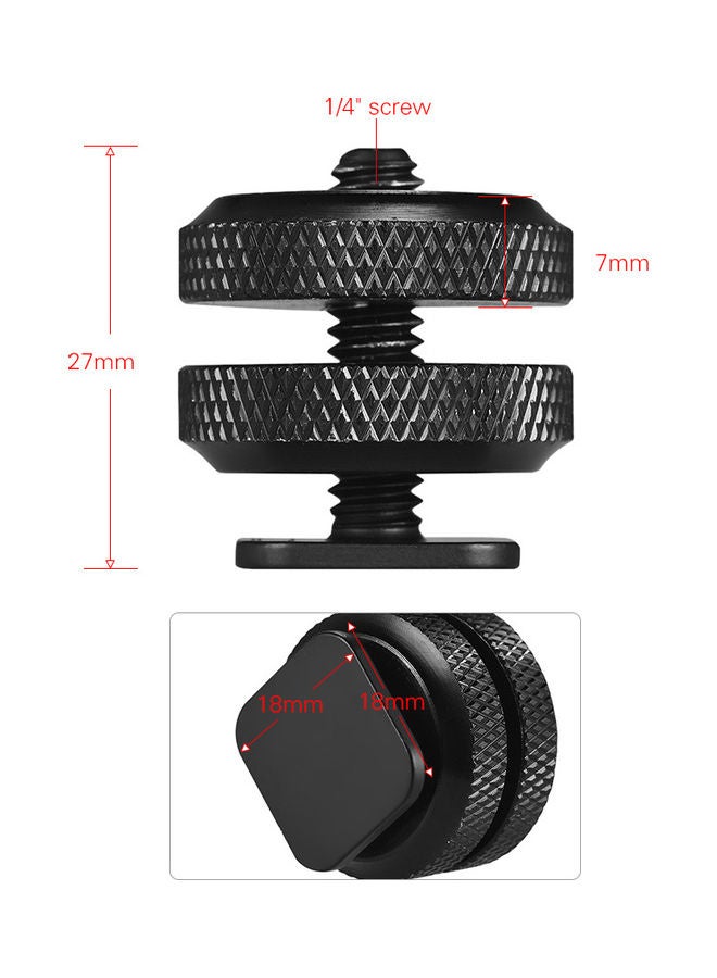 5-Piece Camera Hot Shoe Mount Black  - Image 3