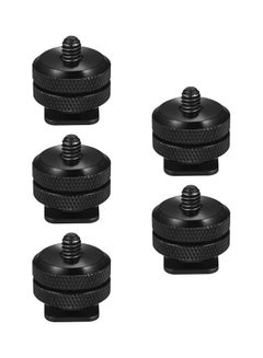 Generic 5-Piece Camera Hot Shoe Mount Black  - Image 1