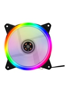 ماركة غير محددة مروحة تبريد متعددة الألوان RGB لحافظة الكومبيوتر 12سم متعدد الألوان  - Image 1