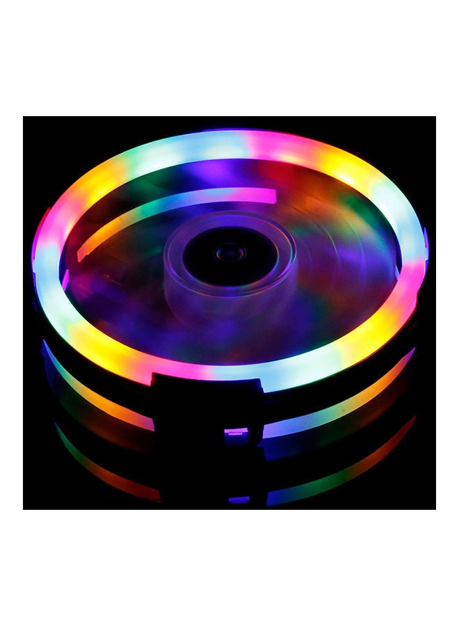 ماركة غير محددة مروحة تبريد متعددة الألوان RGB لحافظة الكومبيوتر 12سم متعدد الألوان  - Image 3