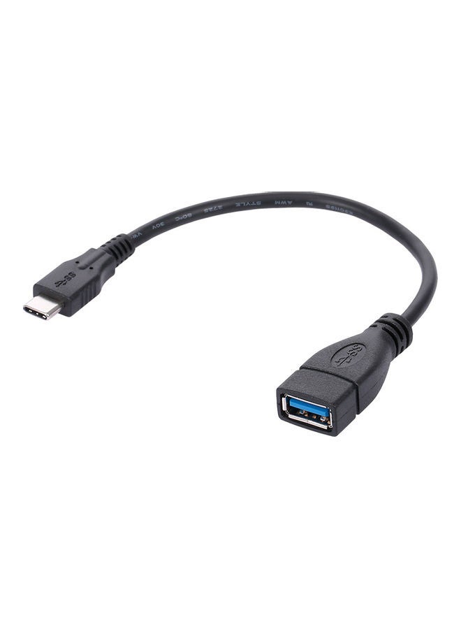 كابل محول من Type-C ذكر إلى USB 3.0 أسود - Image 5