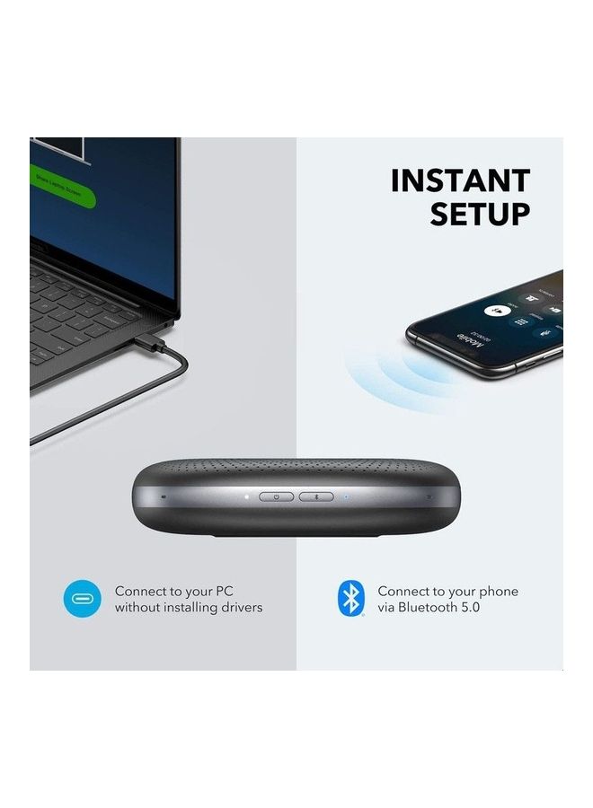 Anker - PowerConf Bluetooth Conference Speakerphone With 6 Microphones And USB-C Black - Image 1