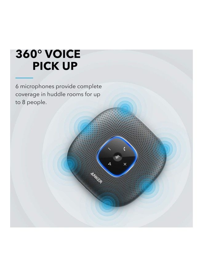 Anker - PowerConf Bluetooth Conference Speakerphone With 6 Microphones And USB-C Black - Image 1