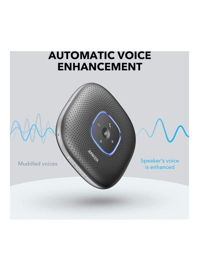 Anker - PowerConf Bluetooth Conference Speakerphone With 6 Microphones And USB-C Black - Image 1