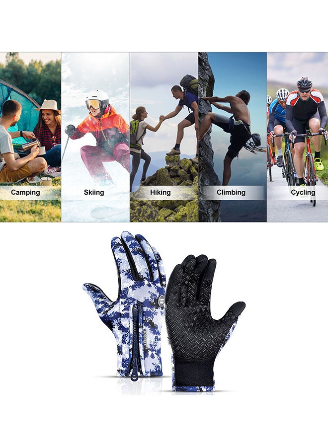 Generic Thermal Hand Warmers Zipper Winter Running Cycling Gloves S - Image 2