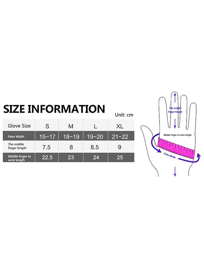 Generic Thermal Hand Warmers Zipper Winter Running Cycling Gloves M - Image 4