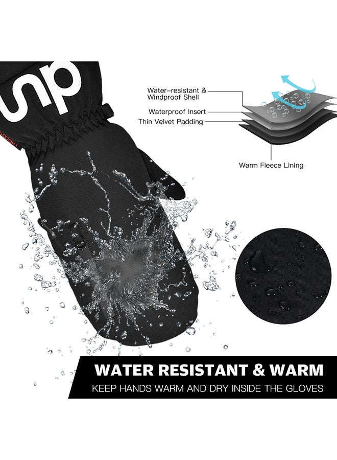 BOODUN Skiing Snow Waterproof Winter Warm Soft Touch Screen Gloves M  - Image 3
