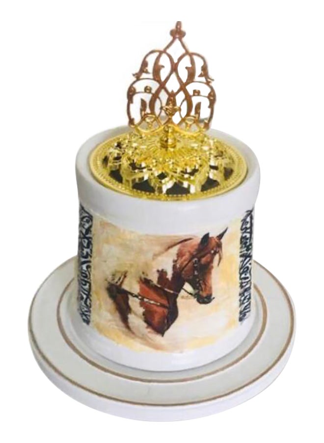 مبخرة مصنوعة من السيراميك متعدد الألوان 13 X 4سم