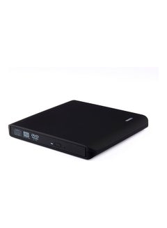 ماركة غير محددة مشغل وقارئ أقراص ضوئي خارجي محمول 8X لأقراص CD وDVD وROM مزود بمنفذ USB أسود  - Image 4