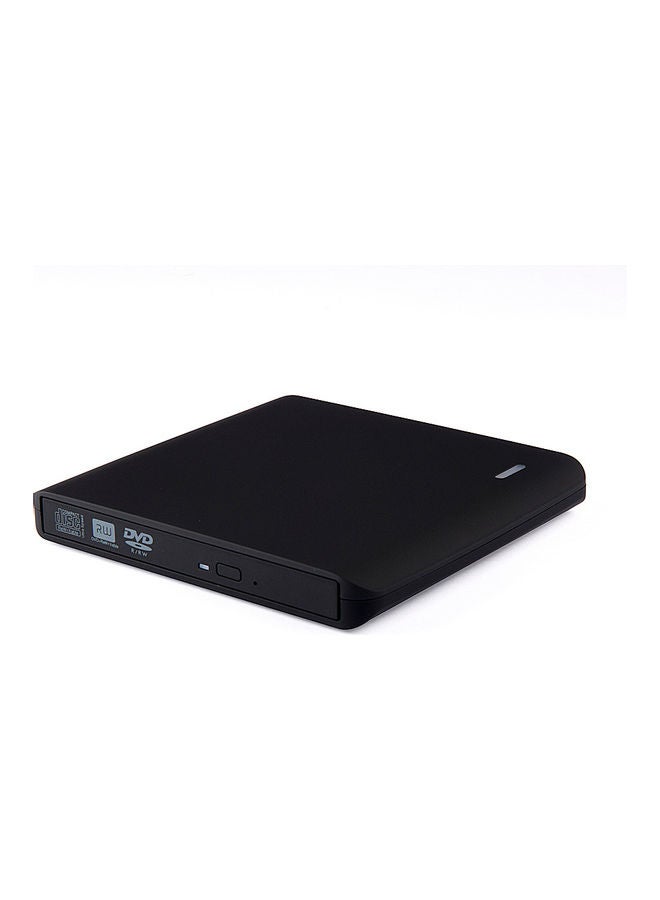ماركة غير محددة مشغل وقارئ أقراص ضوئي خارجي محمول 8X لأقراص CD وDVD وROM مزود بمنفذ USB أسود  - Image 4