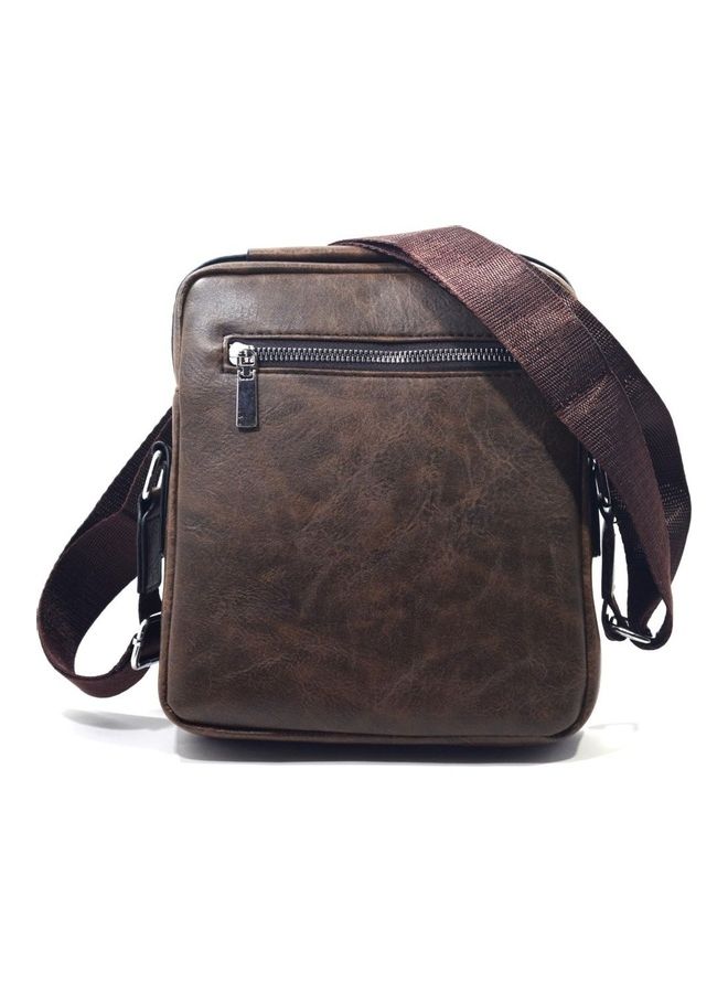 Jeep Buluo Casual Leather Crossbody Bag Brown  - Image 2