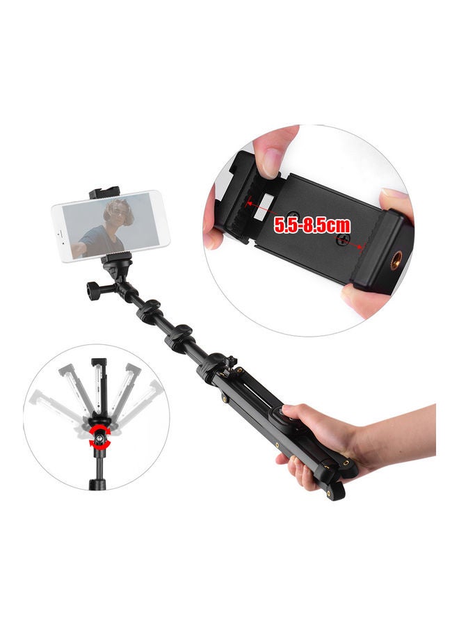 Generic 2-In-1 Phone Tripod Selfie Stick Black  - Image 5