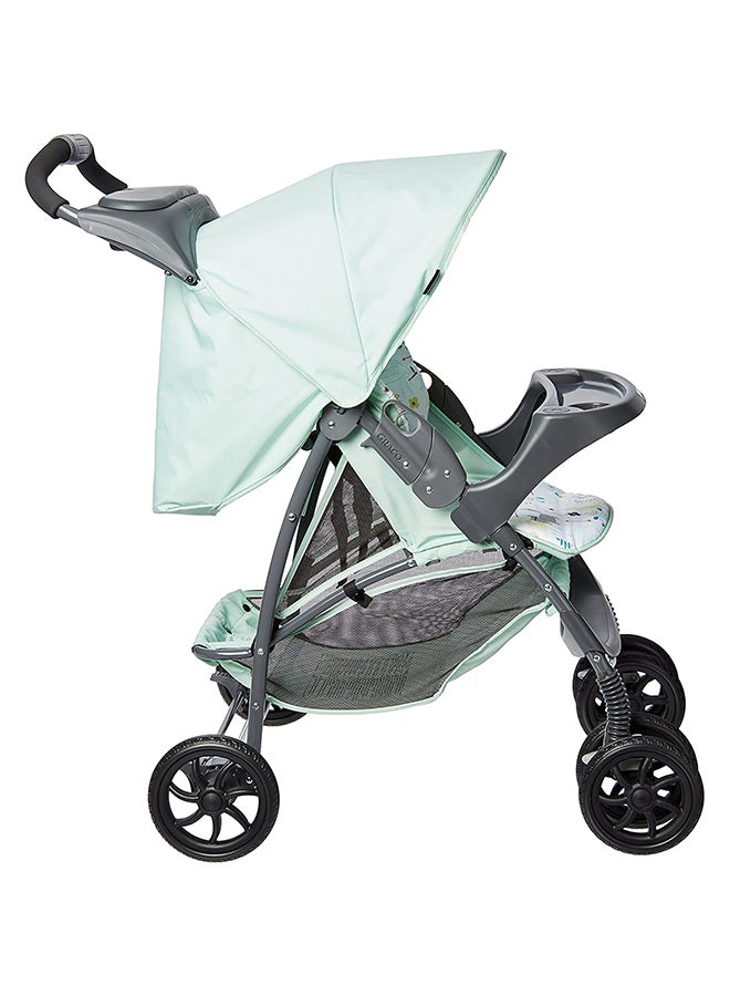 Mirage Plus Aztec Comfortable Stroller Travel System With Large Canopy And Adjustable Recline Positions- Light Green