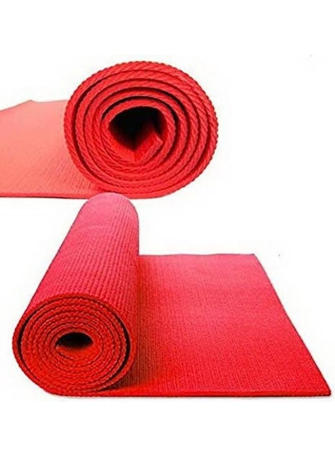 ماركة غير محددة Plastic Non-Slip Fitness Mat With Bag Set 6mm  - Image 2