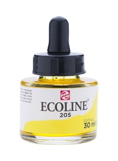 Talens Ecoline Liquid Watercolour Bottle 205 Lemon Yellow  - Image 1