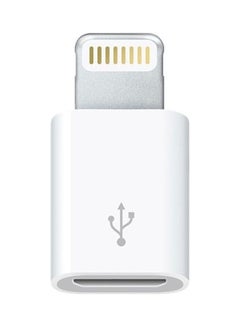 Generic Micro USB To Lightning Data Transmission Converter For Iphone/Ipad/Ipod White 