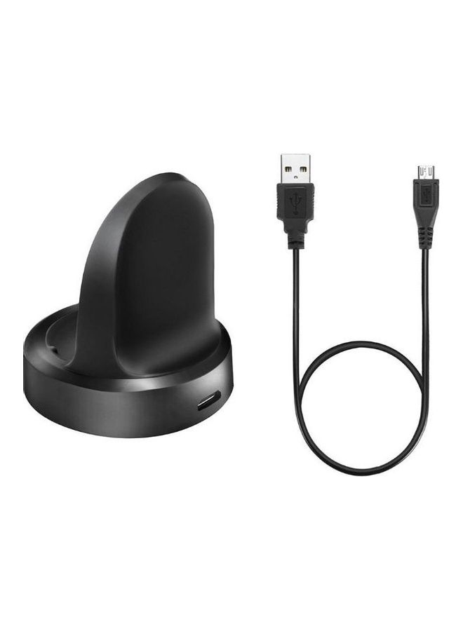 Wireless Smartwatch Charger Dock Pad For Samsung Gear S3 Smart Watch Black - Image 1