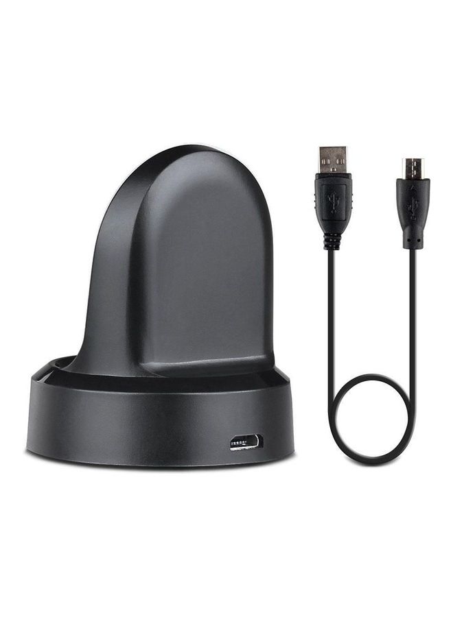 Wireless Smartwatch Charger Dock Pad For Samsung Gear S3 Smart Watch Black - Image 1