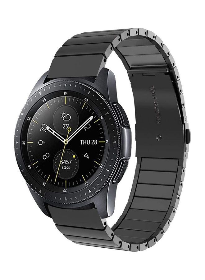 Ceramic Smartwatch Strap Band For Samsung Galaxy Watch 46mm/Huawei Gt2/Gear S3 Frontier And Classic/Honor Magic 2/Fossil Black - Image 1