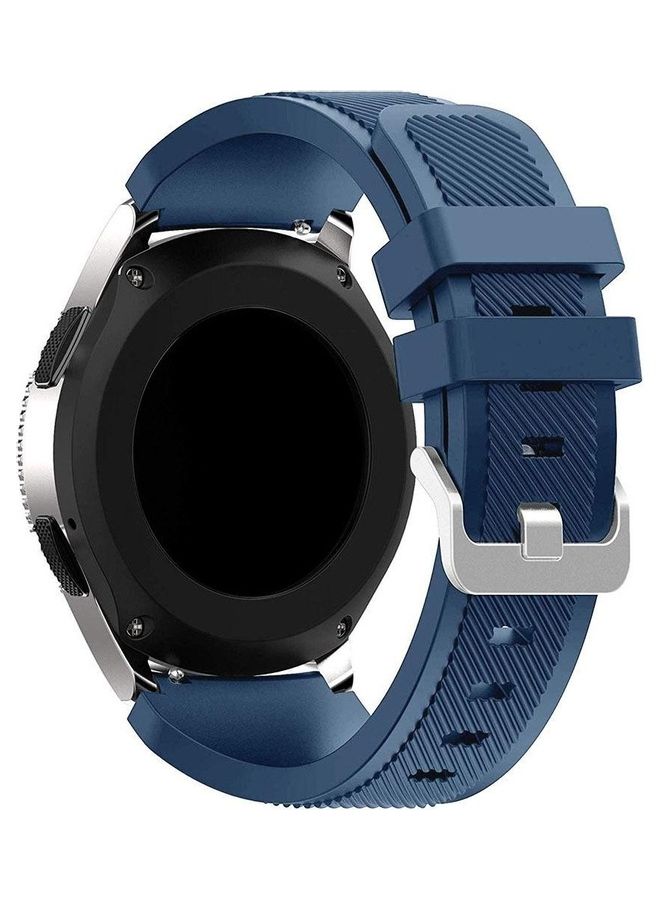 اس اي سوار ساعة ذكية من السيليكون من السلسلة الرياضية لساعة هواوي GT1/ هواوي GT2 مقاس 46 مم/ جالاكسي S4 مقاس 46 مم/ سامسونج أكتيف 2 مقاس 44 مم/ هونر ماجيك 2 مقاس 46 مم أزرق - Image 1