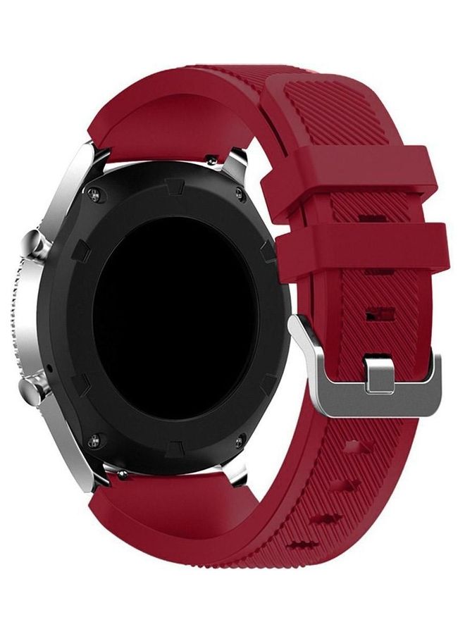 اس اي سوار ساعة ذكية من السيليكون من السلسلة الرياضية لساعة هواوي GT1/ هواوي GT2 مقاس 46 مم/ جالاكسي S4 مقاس 46 مم/ سامسونج أكتيف 2 مقاس 44 مم/ هونر ماجيك 2 مقاس 46 مم كستنائي - Image 1