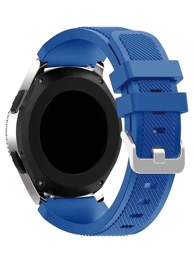 اس اي سوار ساعة ذكية من السيليكون من السلسلة الرياضية لساعة هواوي GT1/ هواوي GT2 مقاس 46 مم/ جالاكسي S4 مقاس 46 مم/ سامسونج أكتيف 2 مقاس 44 مم/ هونر ماجيك 2 مقاس 46 مم أزرق - Image 1