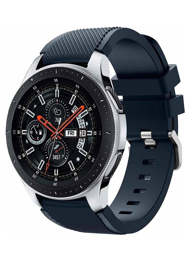 SE Sports Series Silicone Smartwatch Strap Band For Huawei Watch Gt1/Huawei Watch Gt2 46mm/Galaxy S4 46mm/Samsung Active 2 44mm/Honor Magic 2 46mm Navy - Image 1