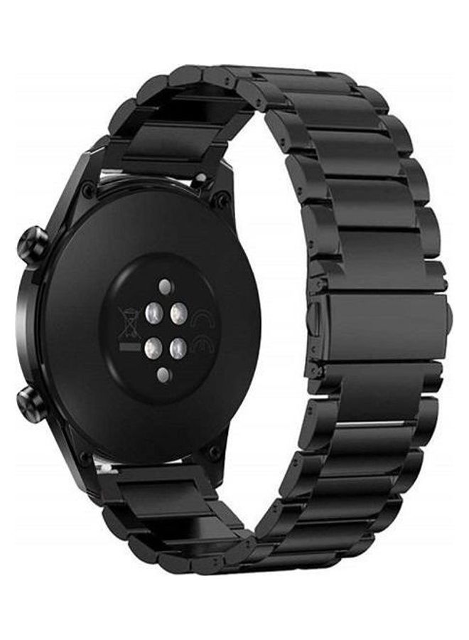 Stainless Steel Smartwatch Wrist Strap Band For Huawei Huawei Gt/Gt2/Pro/Magic Black  - Image 2