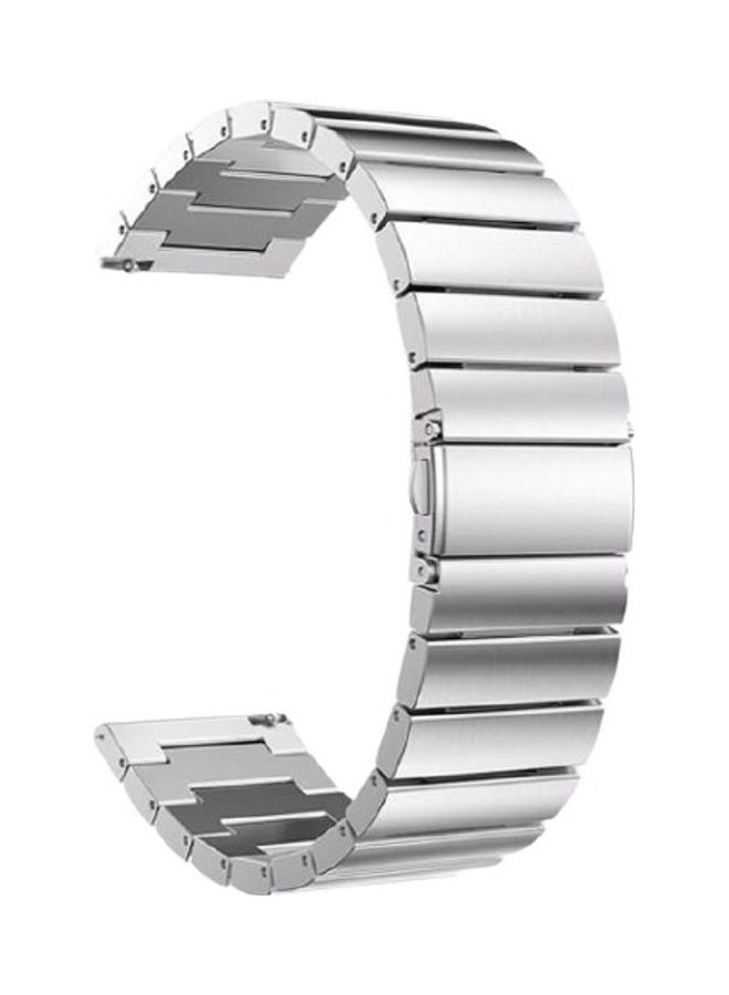 Replacement Stainless Steel Smartwatch Wrist Strap Band For Huawei Gt2/Samsung Gear S3 Silver - Image 1