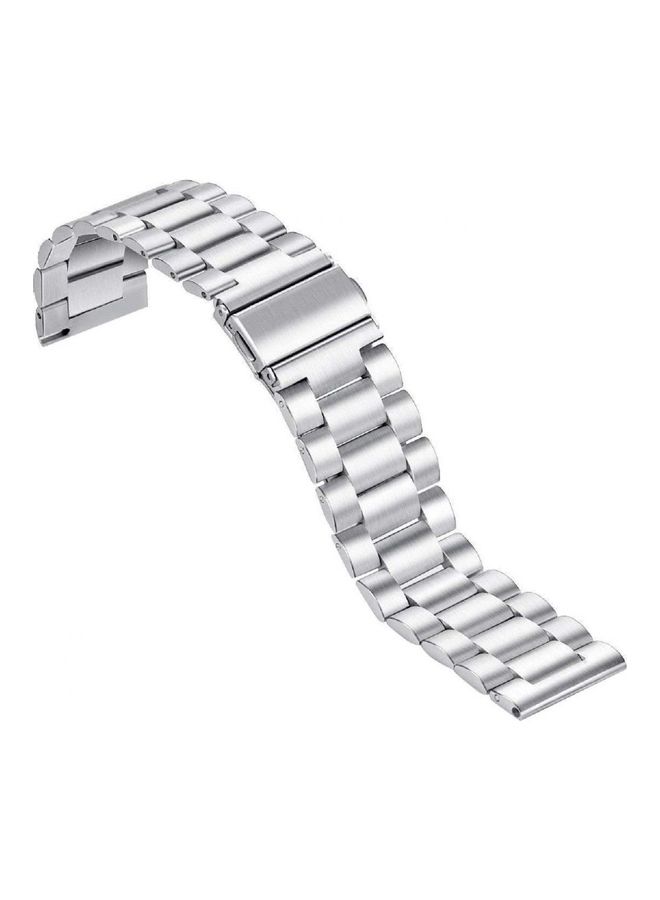 Replacement Stainless Steel Smartwatch Wrist Strap Band For Samsung Galaxy Smart Watch Silver  - Image 1