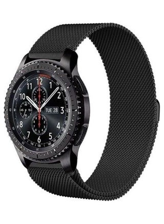 Milanese Stainless Steel Smartwatch Band For Samsung Gear S3 Classic/Frontier Watch Black - v1608466323/N43213719A_1