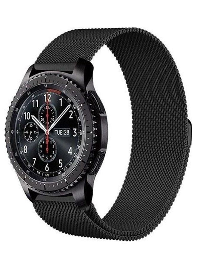Generic - Milanese Stainless Steel Smartwatch Band For Samsung Gear S3 Classic/Frontier Watch Black - Image 1